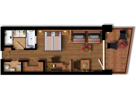 BIO Junior Suite Arnika 40 m² / 1-4 Personen